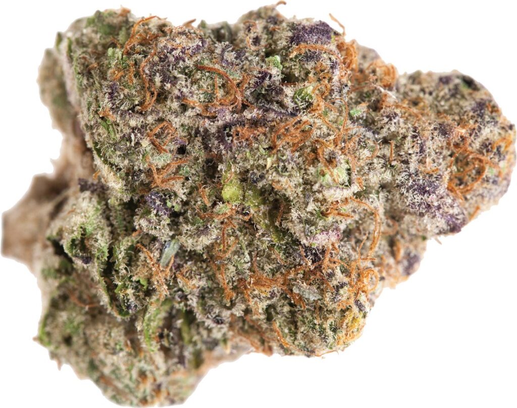 Purple Punch (PP): A potent, indica-dominant hybrid strain known for its sweet, fruity aroma with notes of grape and berry. It delivers a relaxing body high and euphoric effects, making it a great choice for evening use. Purple Punch is often praised for its calming effects, helping to ease stress, anxiety, and insomnia, while providing a sense of deep relaxation. It’s a popular choice for those seeking relief from pain or looking to wind down after a long day.